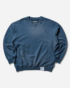 Neighborhood Sweatshirts^Men's Savage Crewneck Sweatshirt Navy