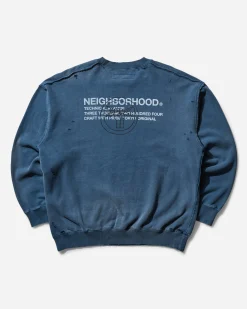 Neighborhood Sweatshirts^Men's Savage Crewneck Sweatshirt Navy