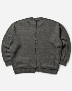 Neighborhood Knitwear^Men's Savage Crewneck Sweater Gray