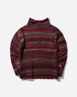 Kiko Kostadinov Knitwear^Men's Scarpitta Knit Dark Red Mix / Black
