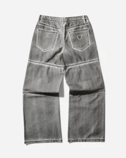 Guess USA Pants^Men's Screenprinted Cargo Pants Jet Black