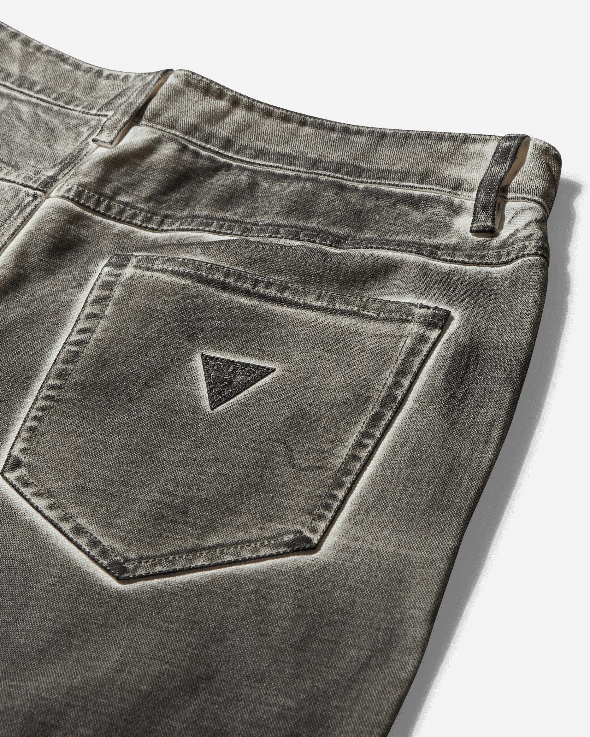 Guess USA Pants^Men's Screenprinted Cargo Pants Jet Black