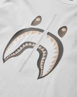 A Bathing Ape T-Shirts^Men's Shark T-Shirt N.2 White