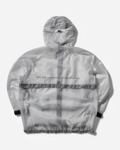 and wander Coats And Jackets^Men's Sheer Loose Fitting Rain Jacket White