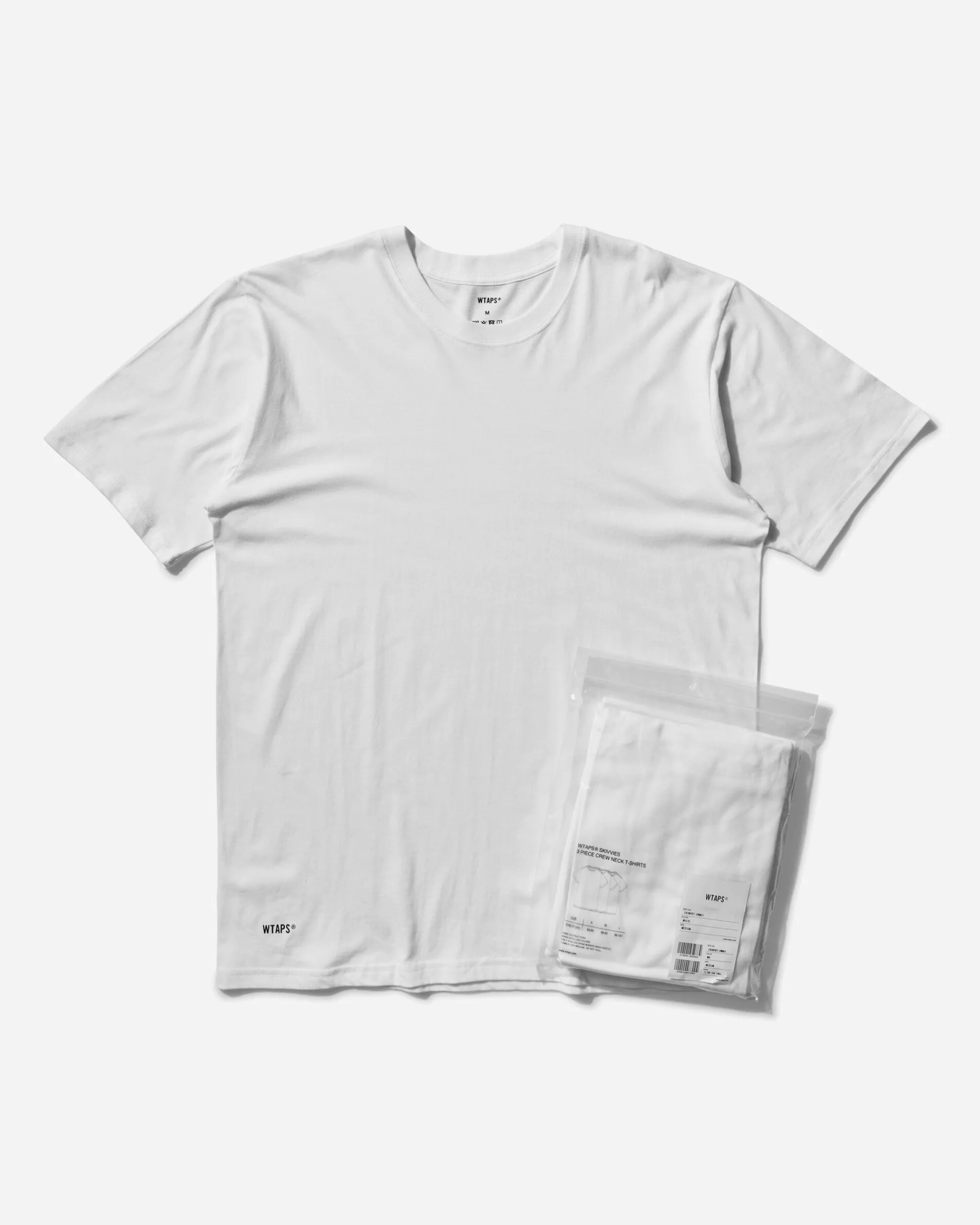 WTAPS T-Shirts^Men's Skivvies 3-Pack T-Shirt White