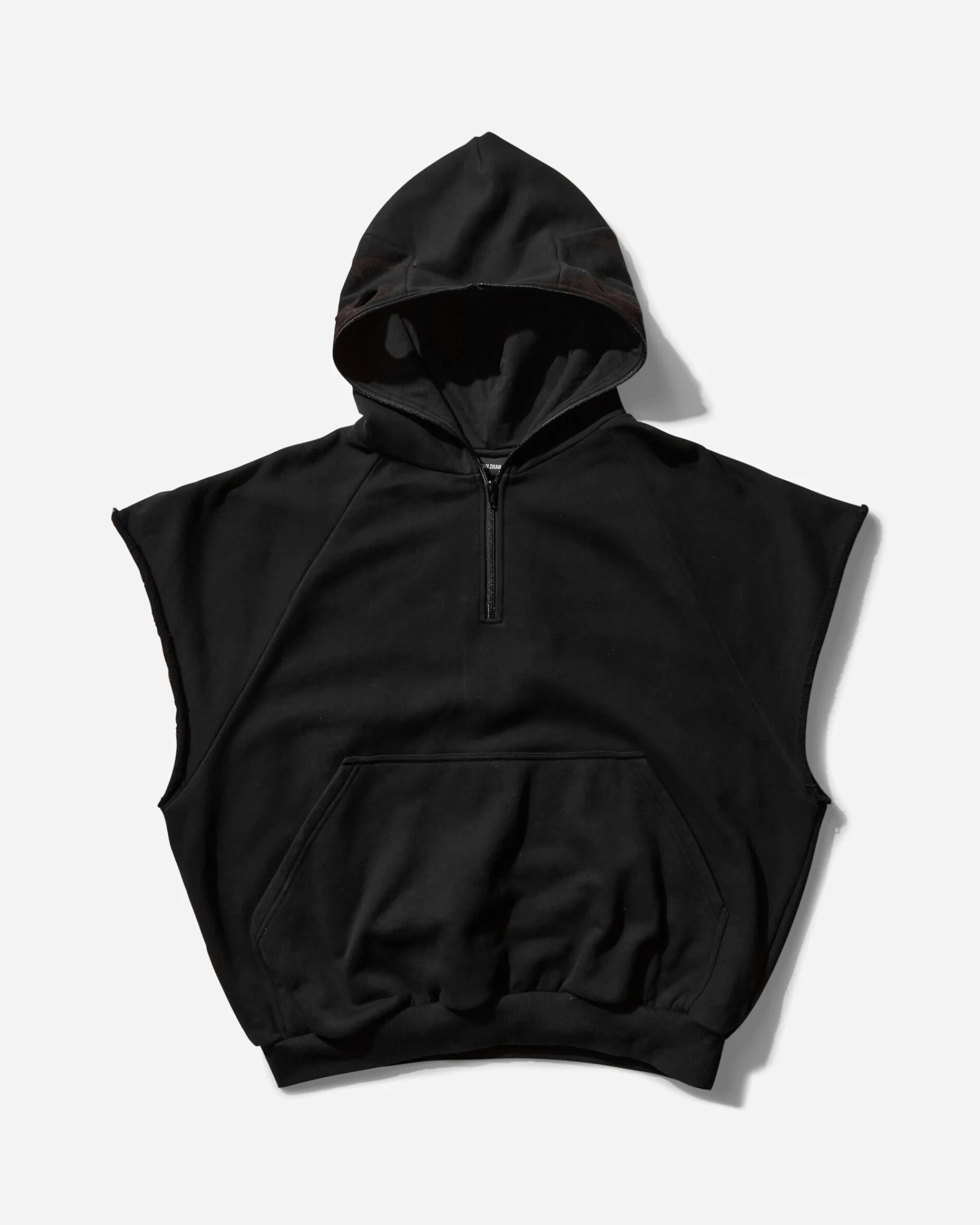 Dingyun Zhang Sweatshirts^Men's Sleeveless TN1 Hoodie Black