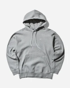 Nike Sweatshirts^Men's Solo Swoosh Hooded Sweatshirt Dark Grey Heather