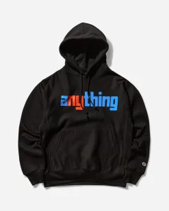 aNYthing Sweatshirts^Men's Speedball Logo Hoodie Black