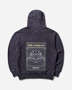 Mizuno Sweatshirts^Men's Sportstyle Printed Hoodie Purple