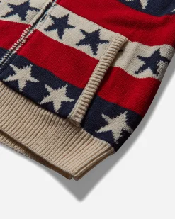 AFB Sweatshirts^Men's Star Knit Hoodie Red