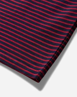 Needles T-Shirts^Men's Stripe Crewneck Longsleeve T-Shirt Navy / Red