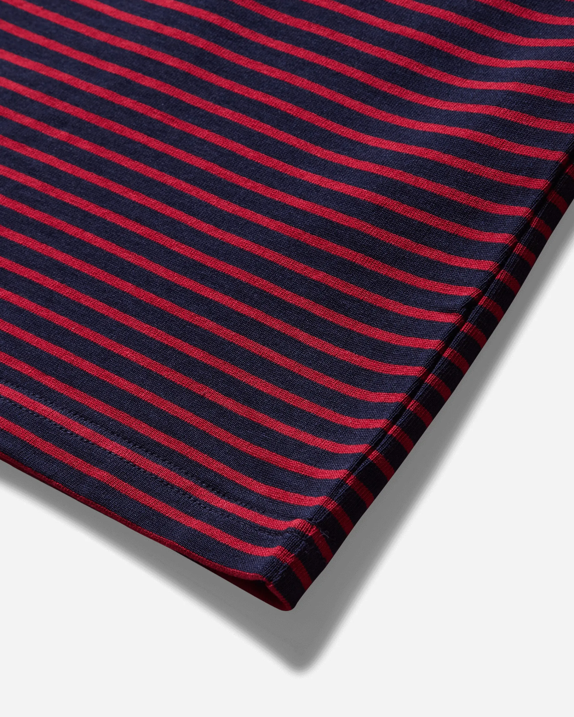 Needles T-Shirts^Men's Stripe Crewneck Longsleeve T-Shirt Navy / Red