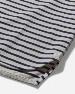 Junya Watanabe MAN T-Shirts^Men's Striped Longsleeve T-Shirt Off White / Navy
