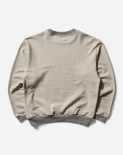 KAPITAL Sweatshirts^Men's SWT Knit Crewneck Sweatshirt (Peckish Little Bear) Ecru / Grey