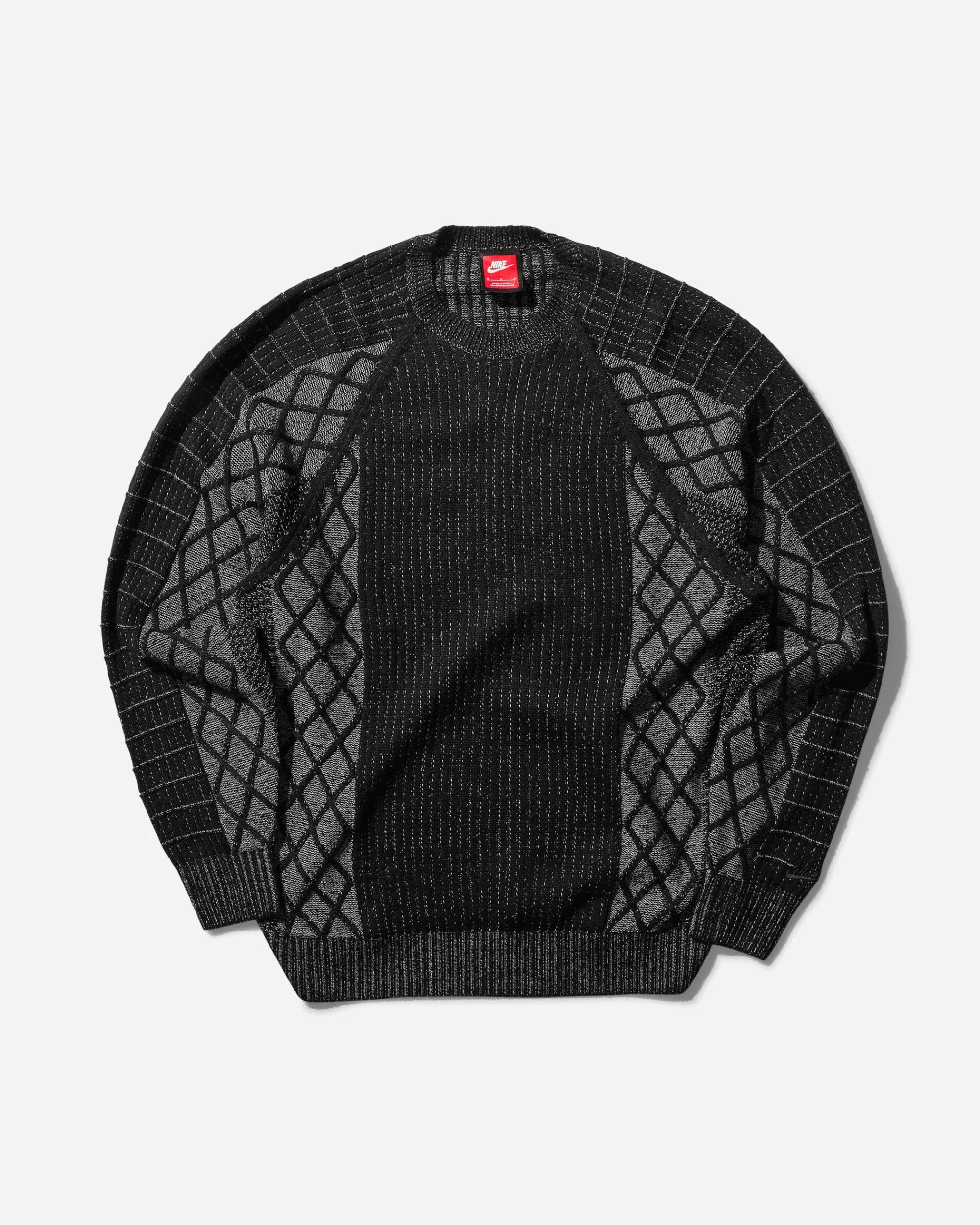 Nike Knitwear^Men's Tech Sweater Black / Reflective Silver