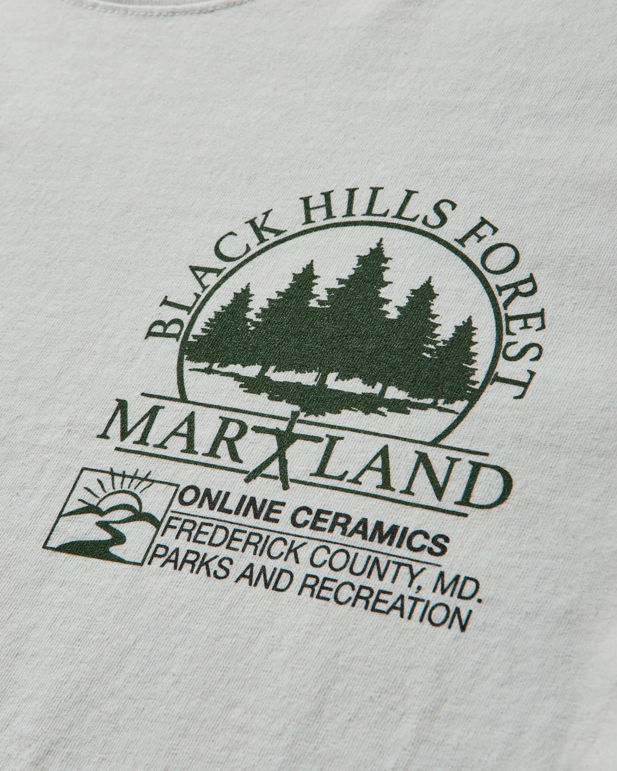 Online Ceramics T-Shirts^Men's The Blair Witch "Black Hills Forest Map" T-Shirt Off White
