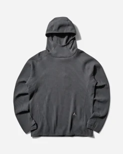 ROA T-Shirts^Men's Thermal Waffle Hoodie Asphalt