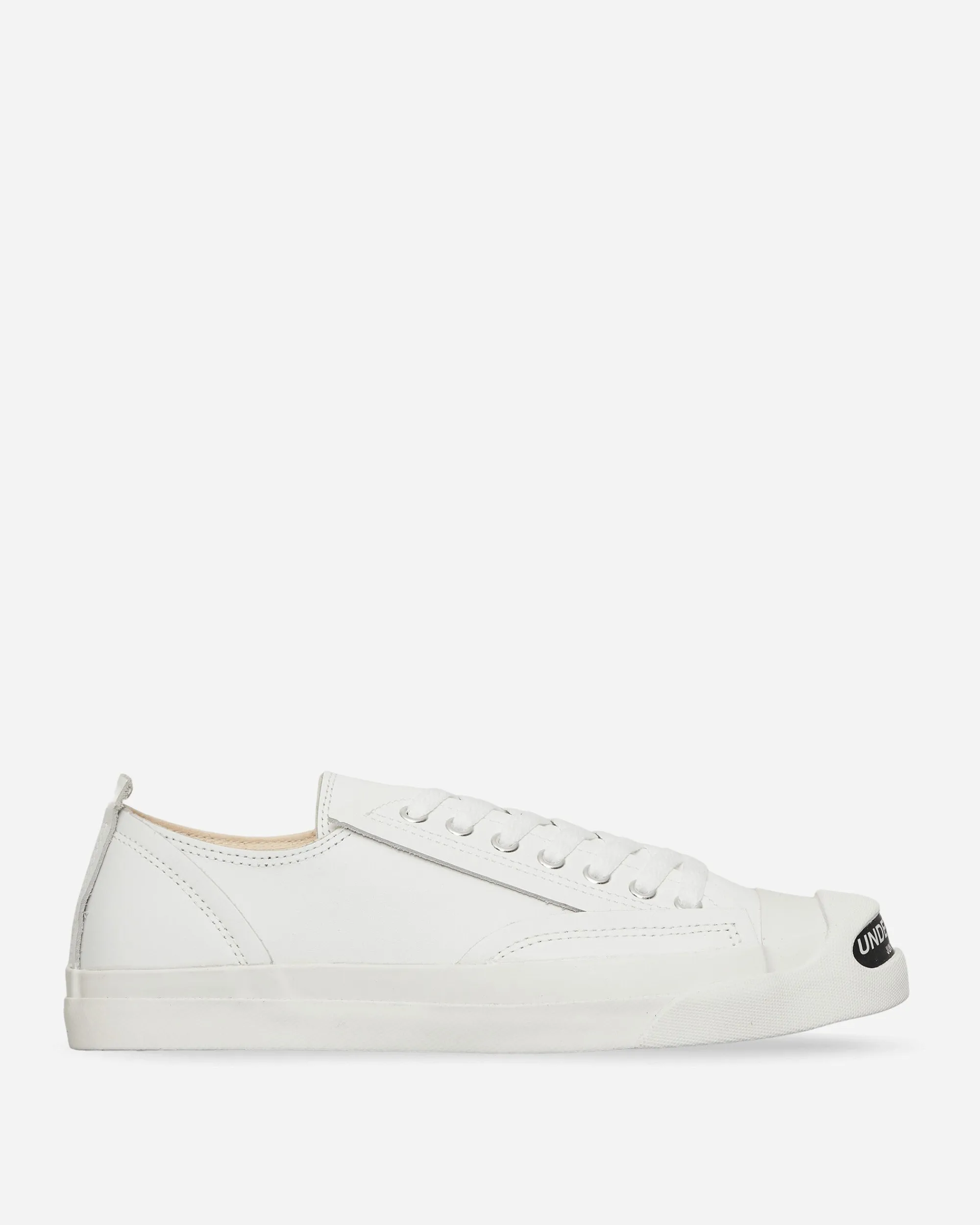 Undercover Sneakers·Low|Sneakers^Men's Toe Logo Leather Sneakers White