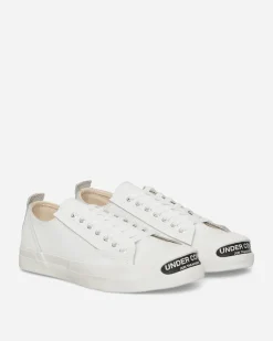 Undercover Sneakers·Low|Sneakers^Men's Toe Logo Leather Sneakers White
