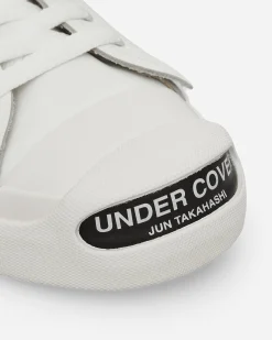 Undercover Sneakers·Low|Sneakers^Men's Toe Logo Leather Sneakers White
