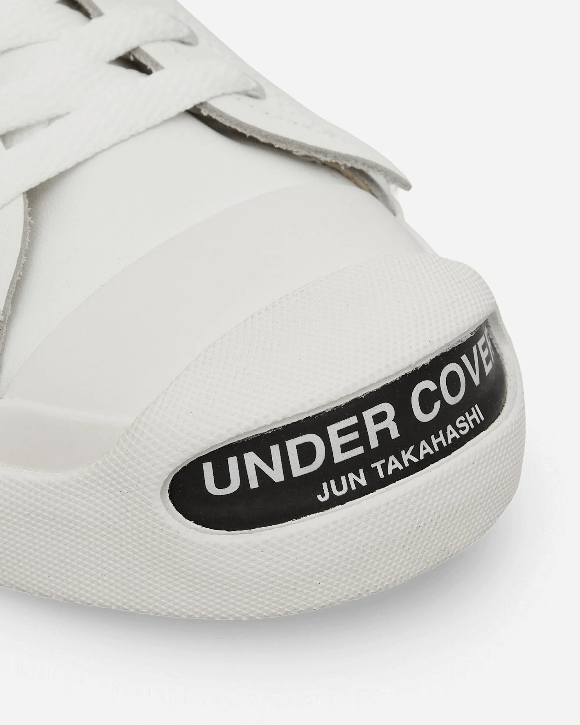 Undercover Sneakers·Low|Sneakers^Men's Toe Logo Leather Sneakers White