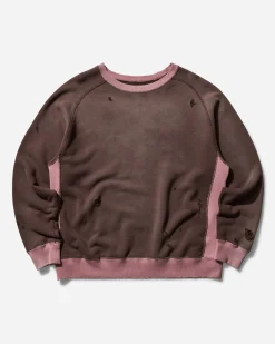 Needles Sweatshirts^Men's 2-Tone Crewneck Sweatshirt Brown