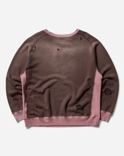 Needles Sweatshirts^Men's 2-Tone Crewneck Sweatshirt Brown