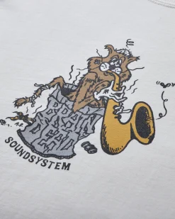 Brain Dead T-Shirts|T-Shirts^Men's Trash Cat T-Shirt Natural