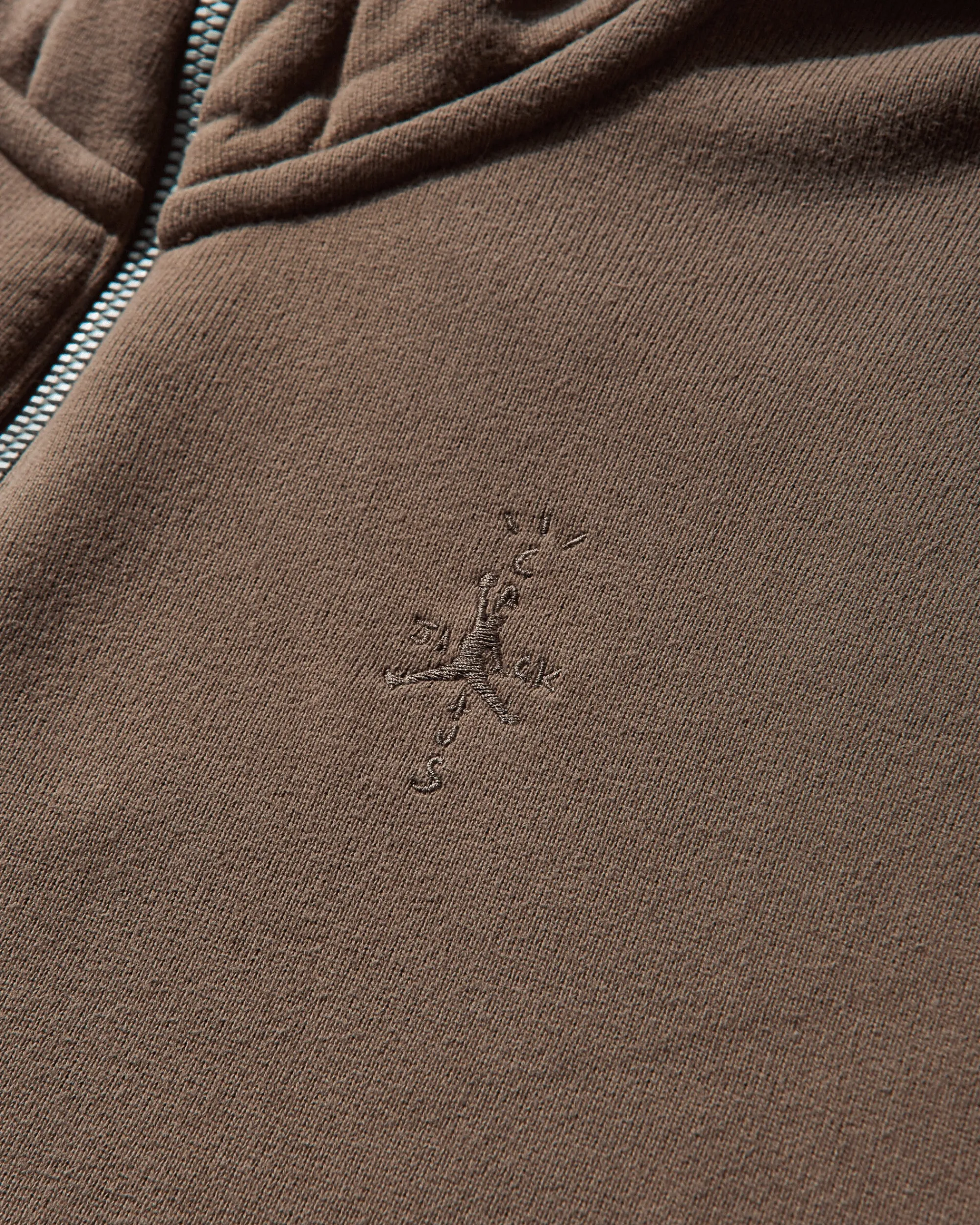 Nike Jordan Sweatshirts^Men's Travis Scott Full-Zip Hoodie Palomino