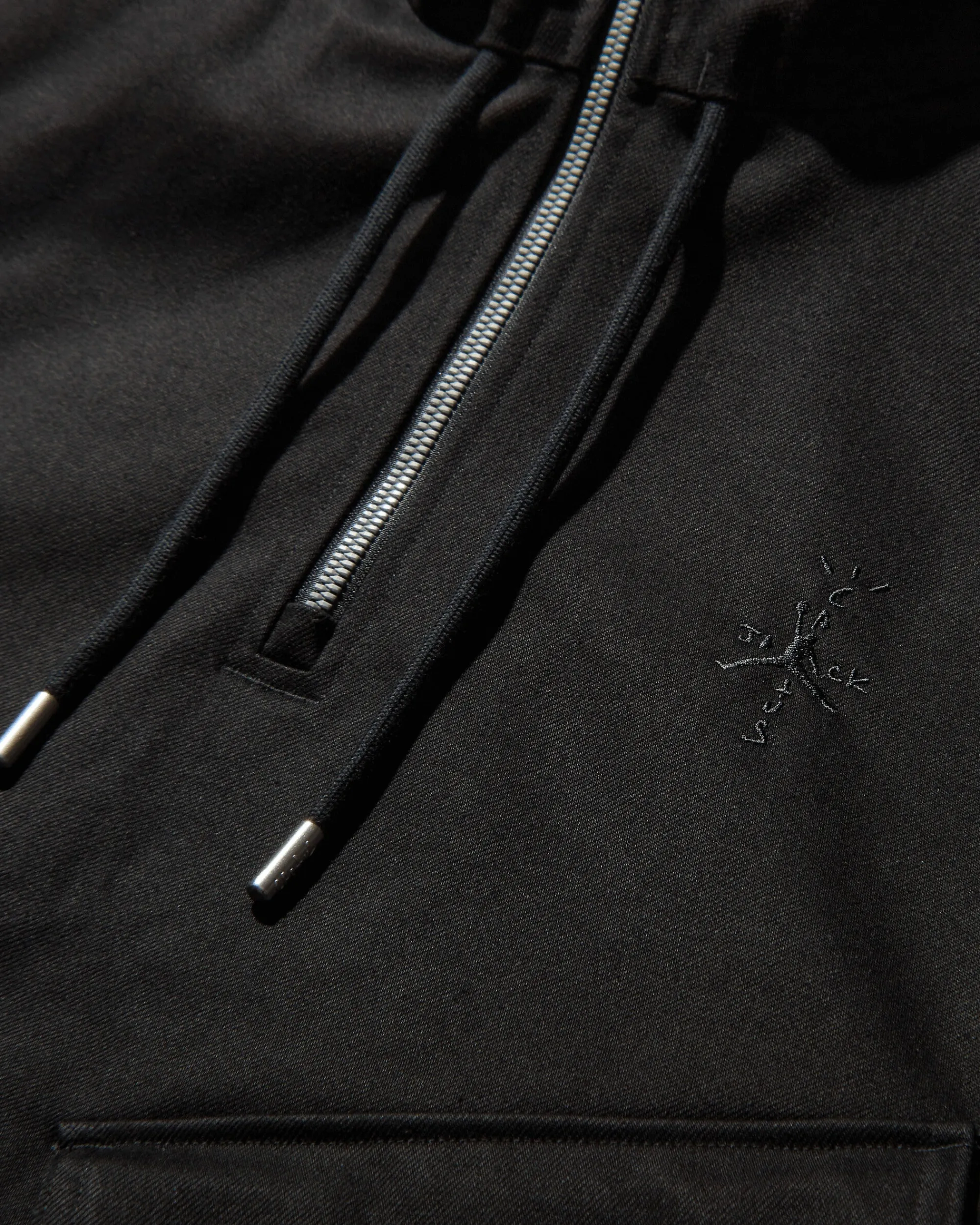Nike Jordan Coats And Jackets^Men's Travis Scott Half-Zip Jacket Black