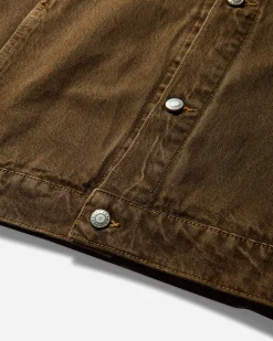 Stüssy Coats And Jackets|Coats And Jackets^Men's Trucker Denim Jacket Mushroom