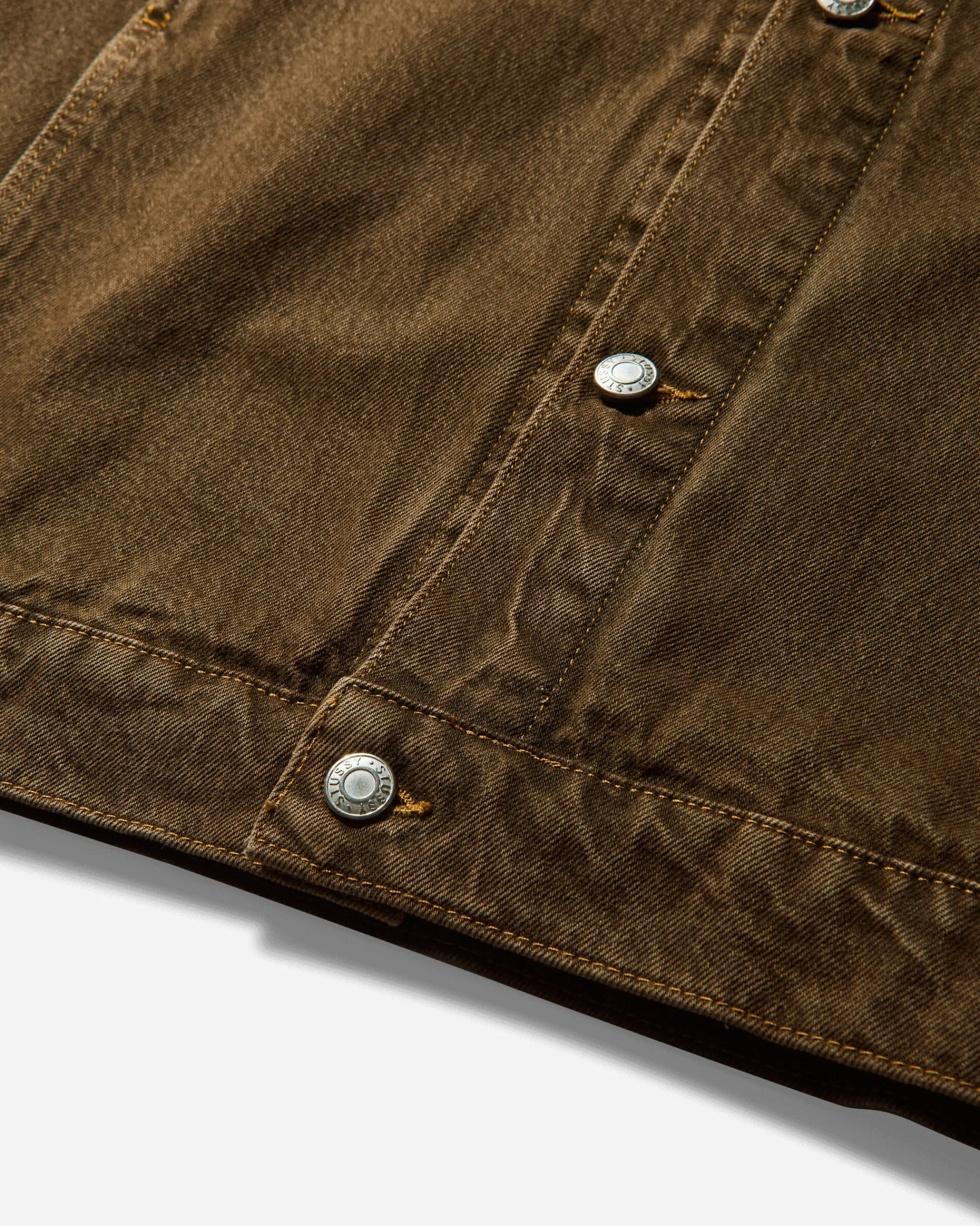 Stüssy Coats And Jackets|Coats And Jackets^Men's Trucker Denim Jacket Mushroom