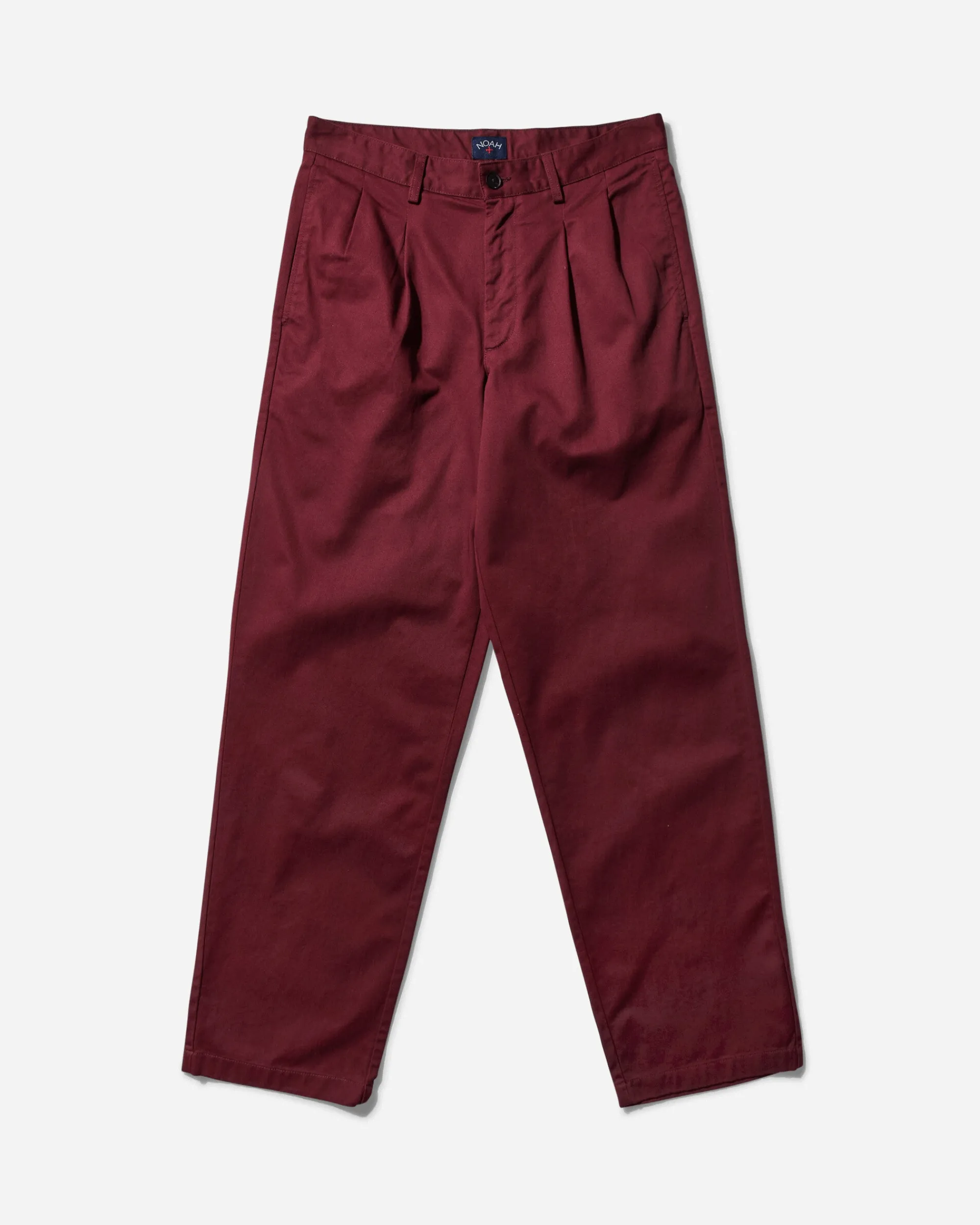 Noah Pants^Men's Twill Double-Pleat Pants Wine