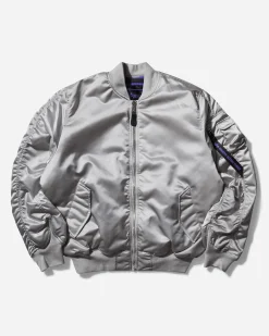 Alpha Industries Coats And Jackets^Men's UV MA-1 Bomber Jacket Pastel Grey