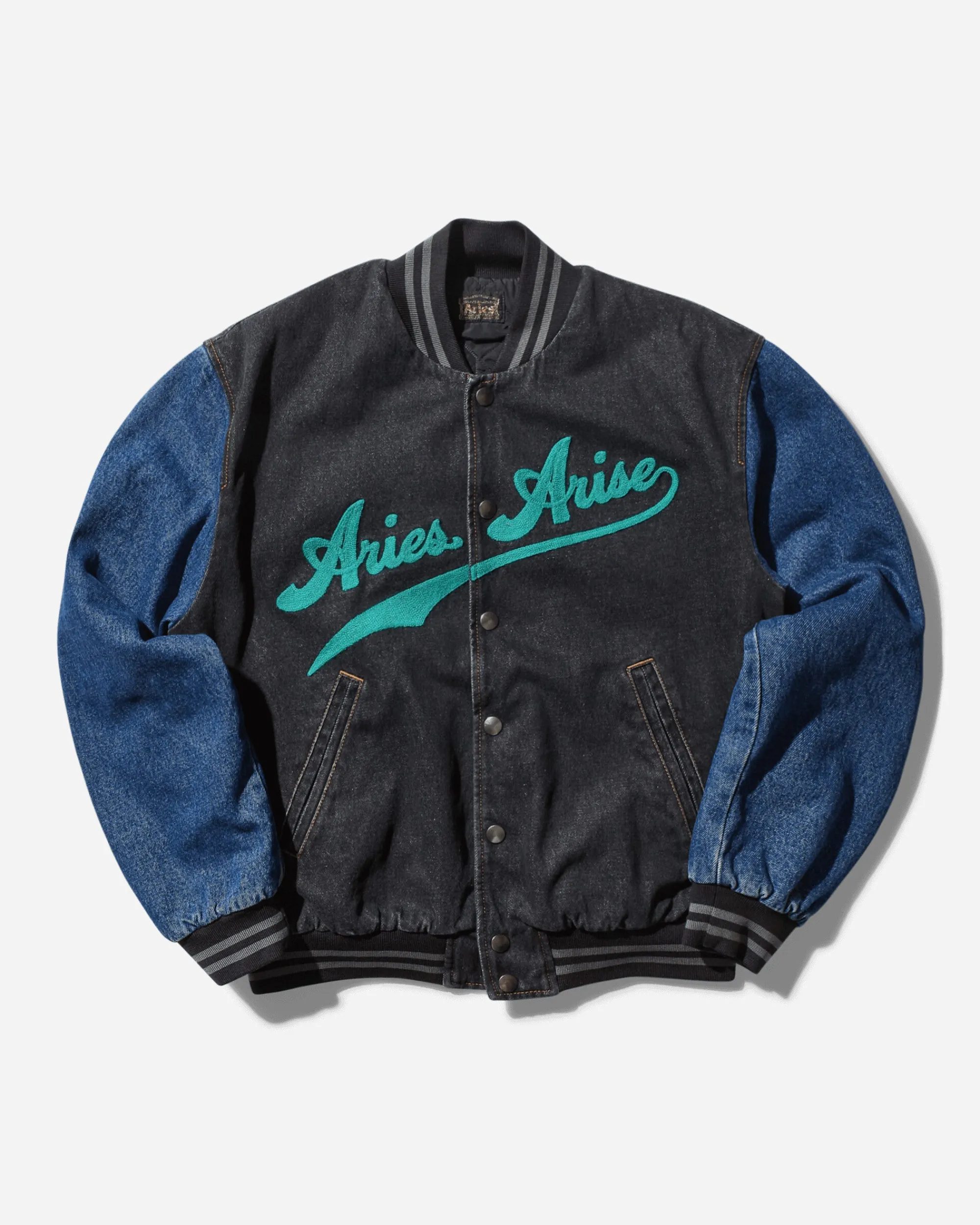 Aries Coats And Jackets^Men's Varsity Denim Jacket Black