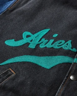 Aries Coats And Jackets^Men's Varsity Denim Jacket Black