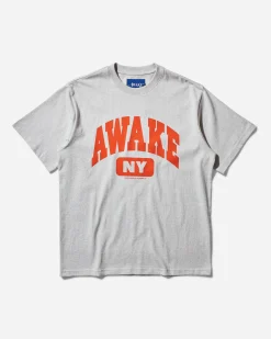 Awake NY T-Shirts^Men's Varsity T-Shirt Charcoal Heather