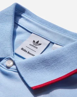 adidas T-Shirts^Men's Wales Bonner Polo Shirt Glow Blue