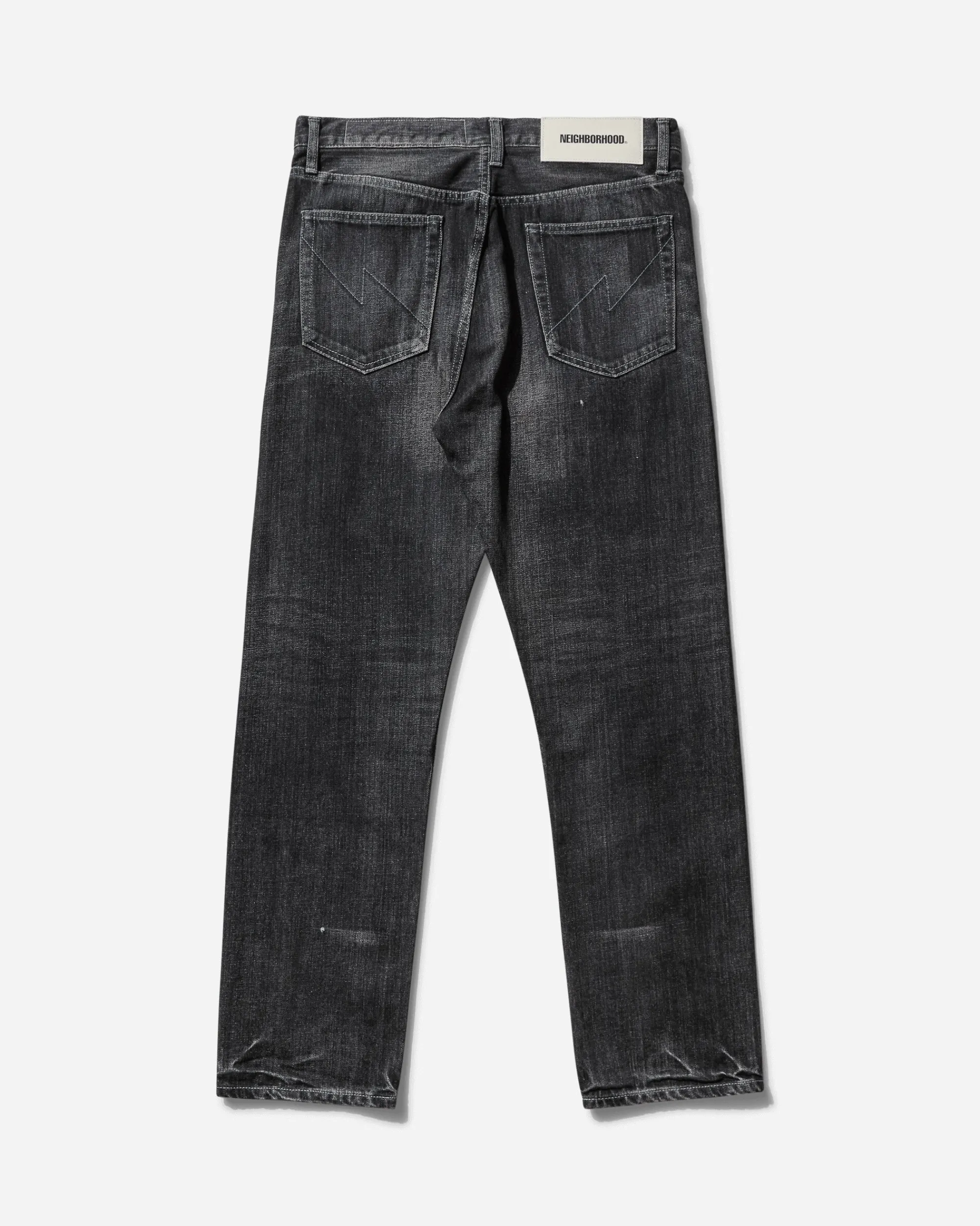 Neighborhood Pants^Men's Washed Denim DP Mid Pants Black