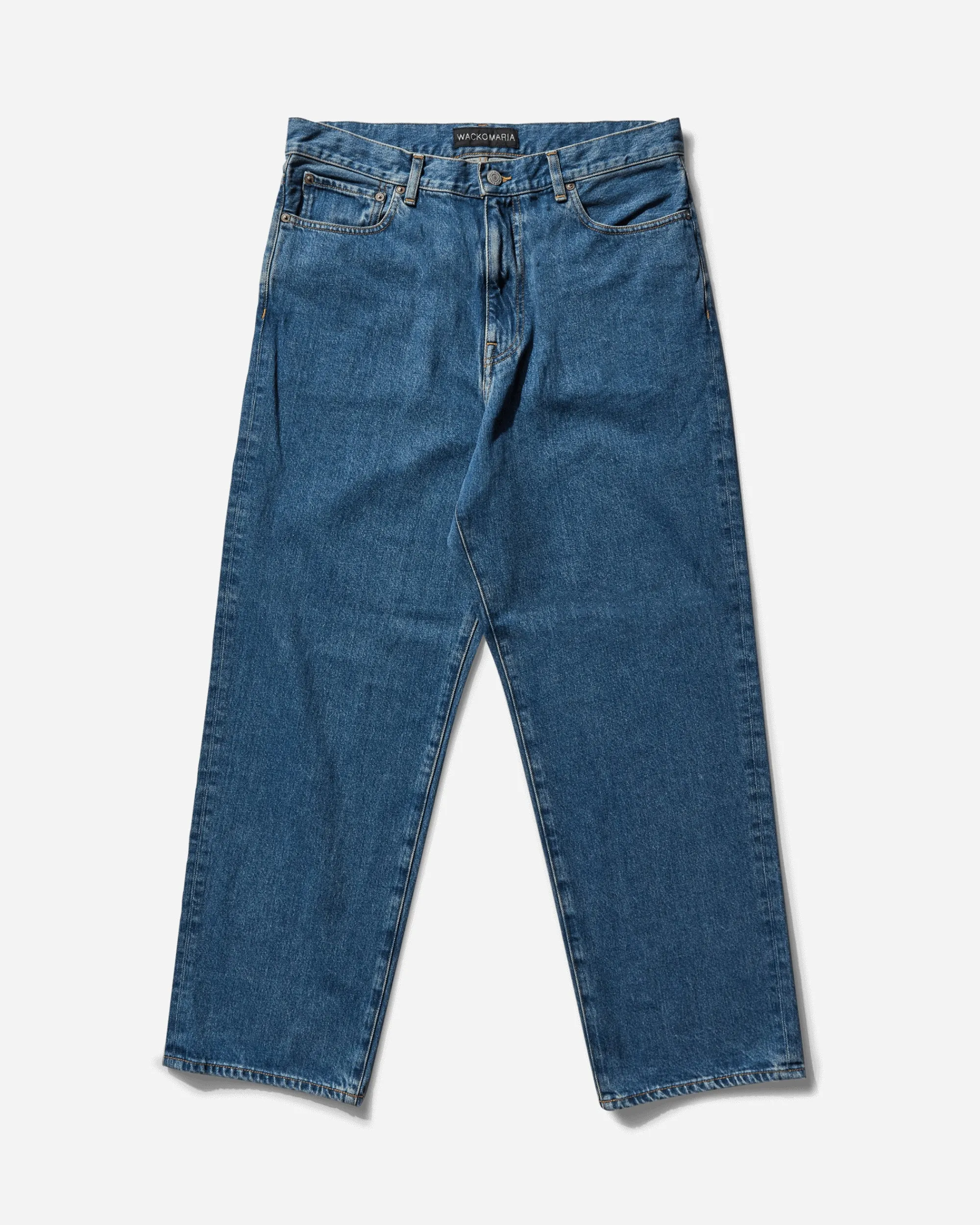 WACKO MARIA Pants^Men's Washed Denim Pants Indigo