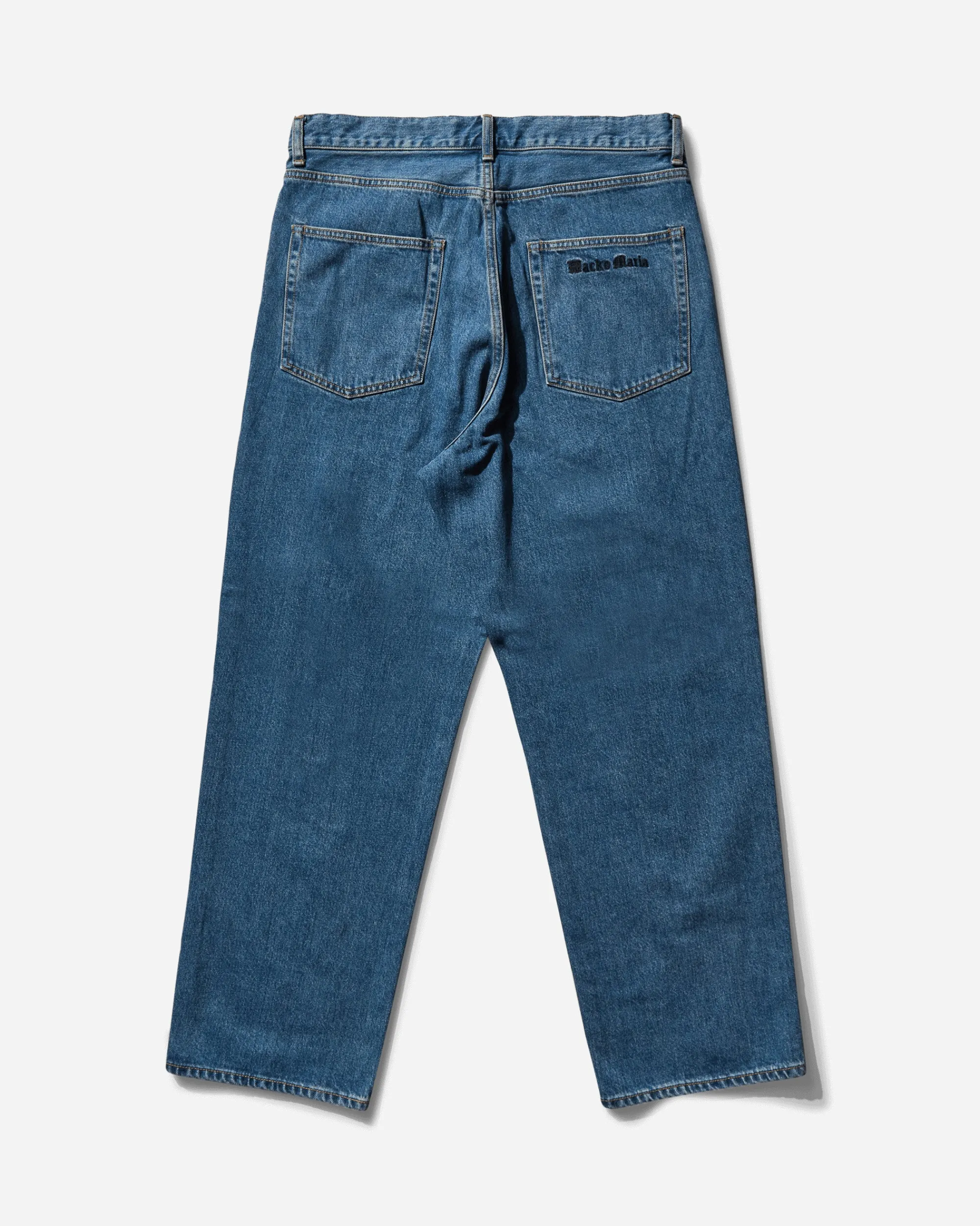 WACKO MARIA Pants^Men's Washed Denim Pants Indigo