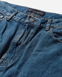 WACKO MARIA Pants^Men's Washed Denim Pants Indigo