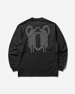 The Trilogy Tapes T-Shirts^Men's Winter Glassworks Longsleeve T-Shirt Black