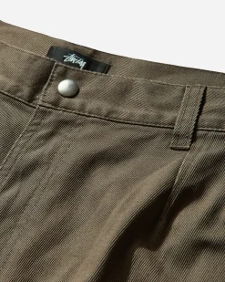 Stüssy Pants|Pants^Men's Workgear Twill Trousers Surplus Green
