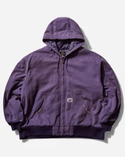 Needles Coats And Jackets|Coats And Jackets^Men's Zipped Work Hoodie Purple