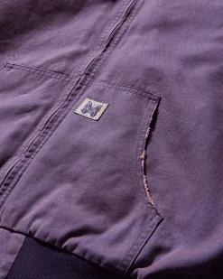 Needles Coats And Jackets|Coats And Jackets^Men's Zipped Work Hoodie Purple