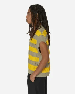 Kiko Kostadinov Knitwear^Merli Twinset Vest Beige / Yellow