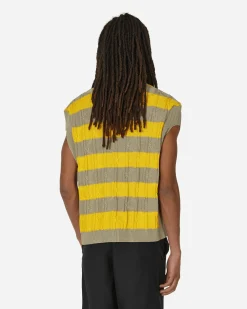 Kiko Kostadinov Knitwear^Merli Twinset Vest Beige / Yellow