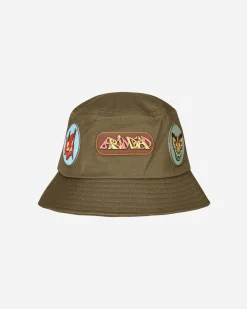 Brain Dead Hats|Hats^Metal Bucket Hat Green