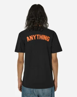 aNYthing T-Shirts^Mets Logo T-Shirt Black
